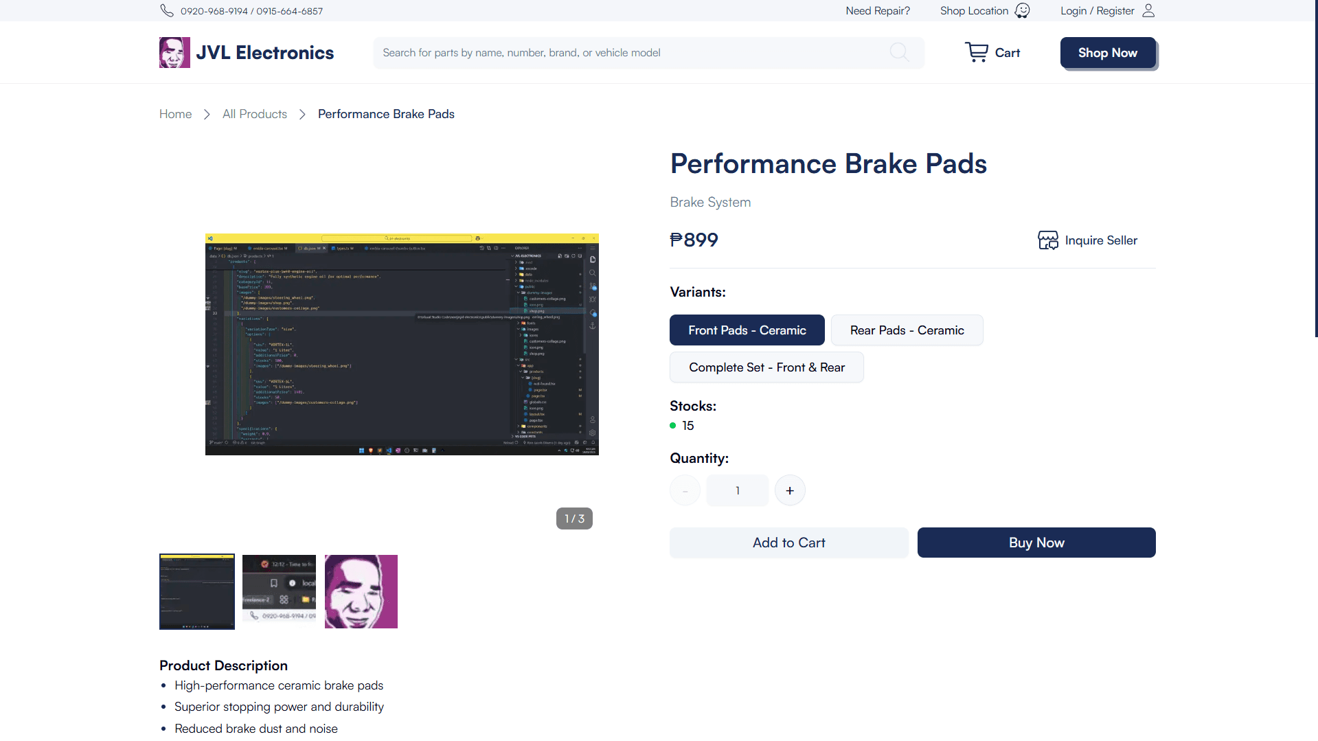 E-commerce (Freelance) - Next.js & Shopify